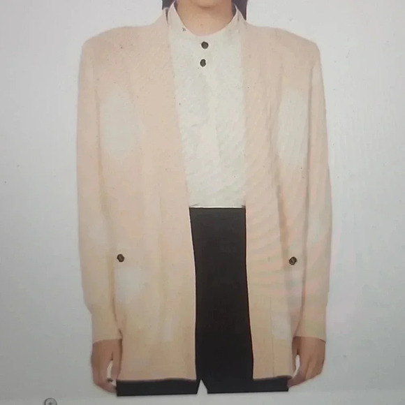 SANDRO PARIS GLENDA WOOL/CASHMERE BLEND CARDIGAN SIZE 1 - Picture 1 of 5